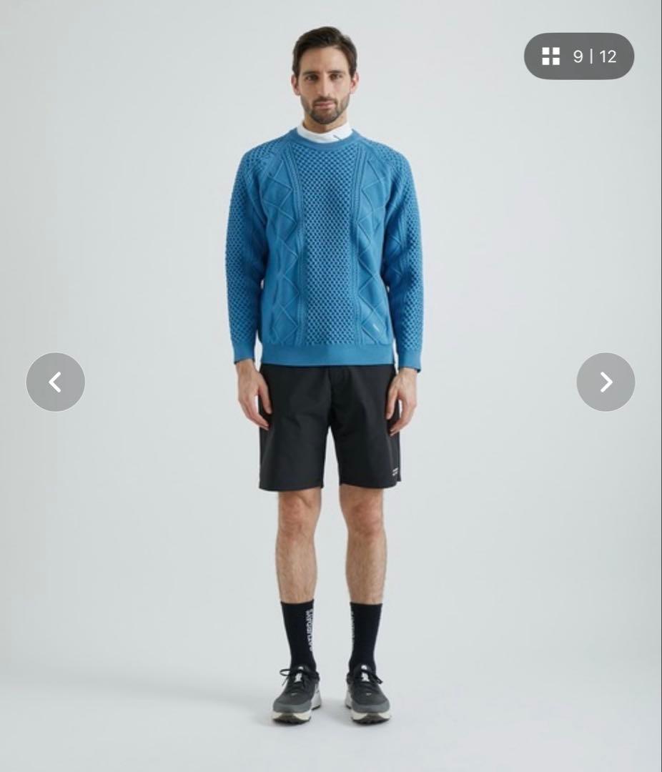 Saturdays Golf Polo Cable Knit ブラック