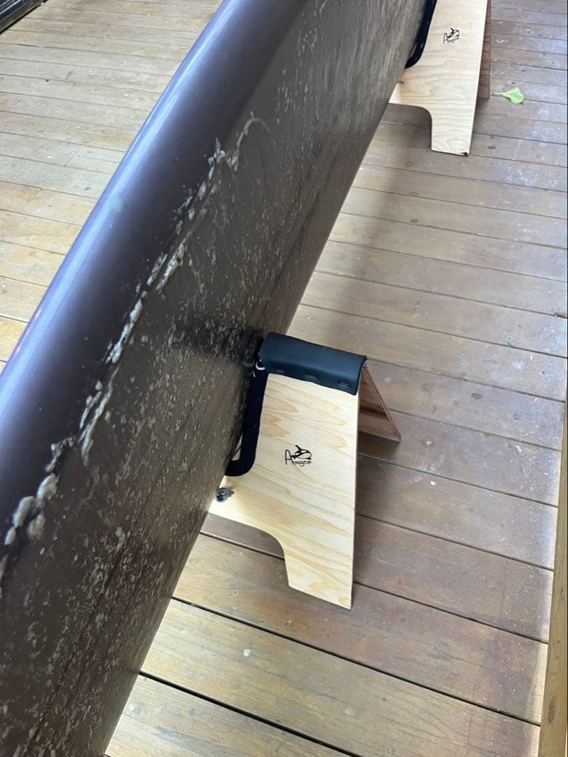 【オリジナル】サーフボードスタンド　木製　ロングボード