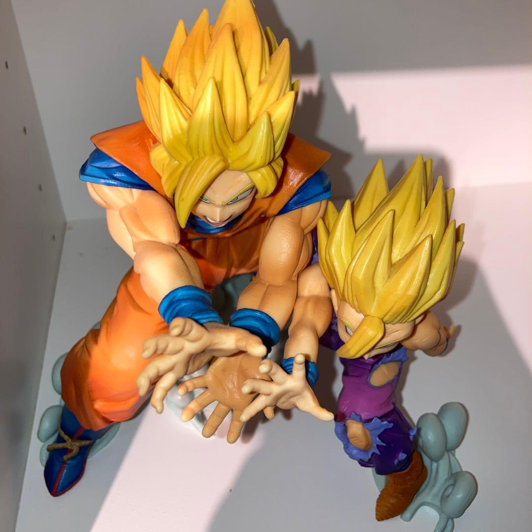 一番くじ ドラゴンボール Ａ賞 親子かめはめ波 悟空&悟飯フィギュア　箱無し
