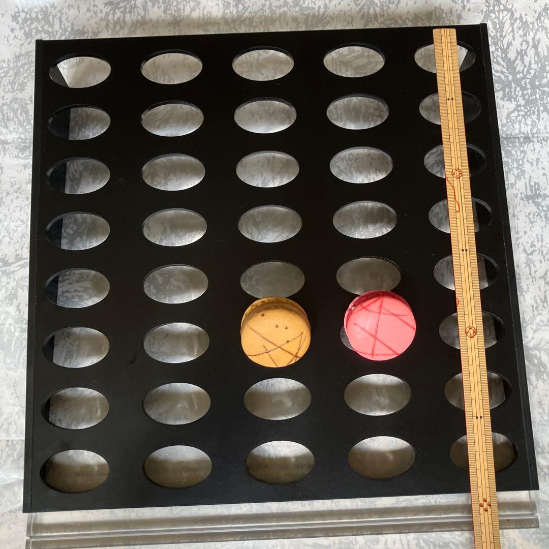 マカロンディスプレイトレー ホワイト＆ブラック2台セット