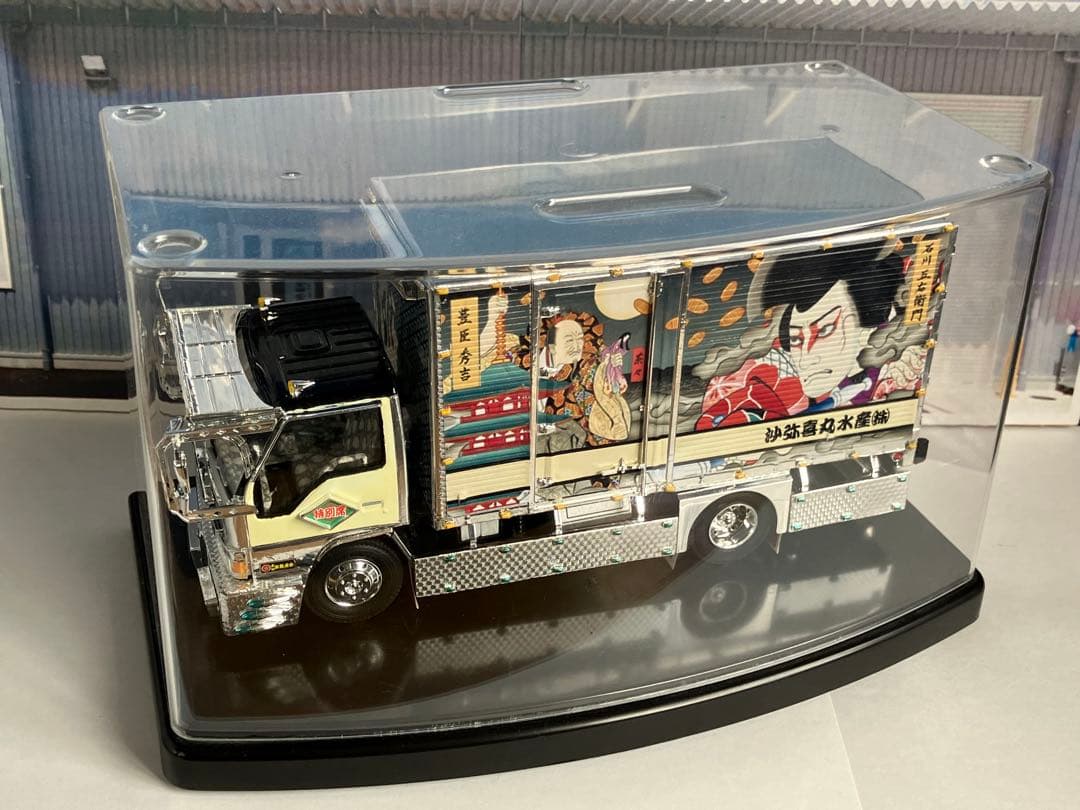 アオシマ　デコトラ風神.雷神エルフ自作改造品