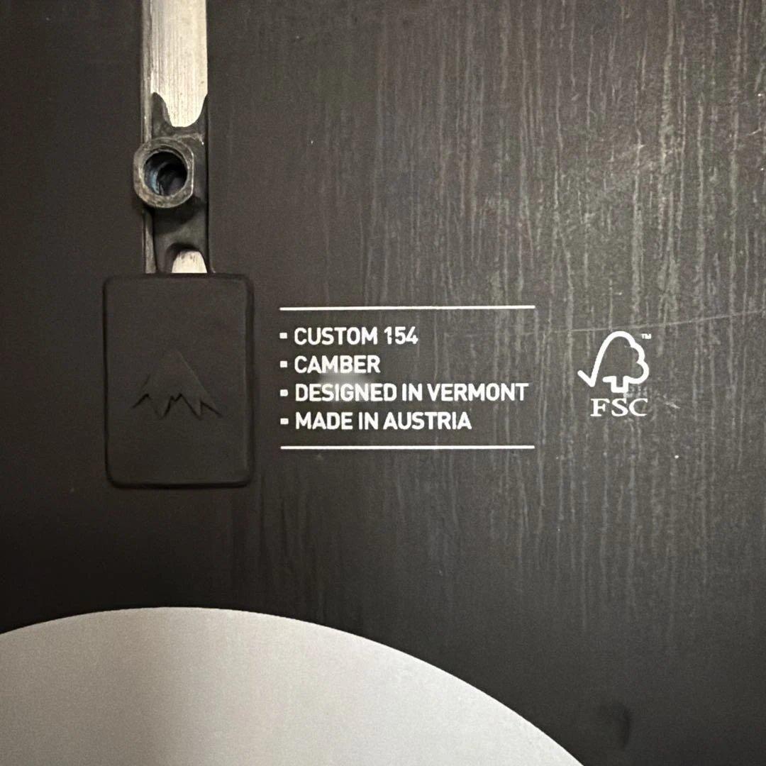 バートンカスタム　2019-2020モデル　154 キャンバーボード