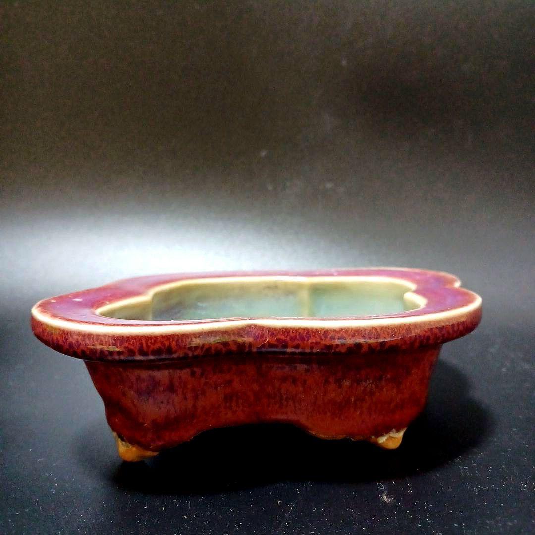 宋　鈞窯四足洗　中国古美術