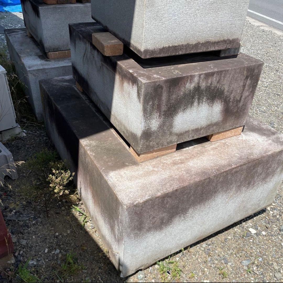 引き取り限定 狛犬 子供 玉付き 特大 石像 台付き 1対