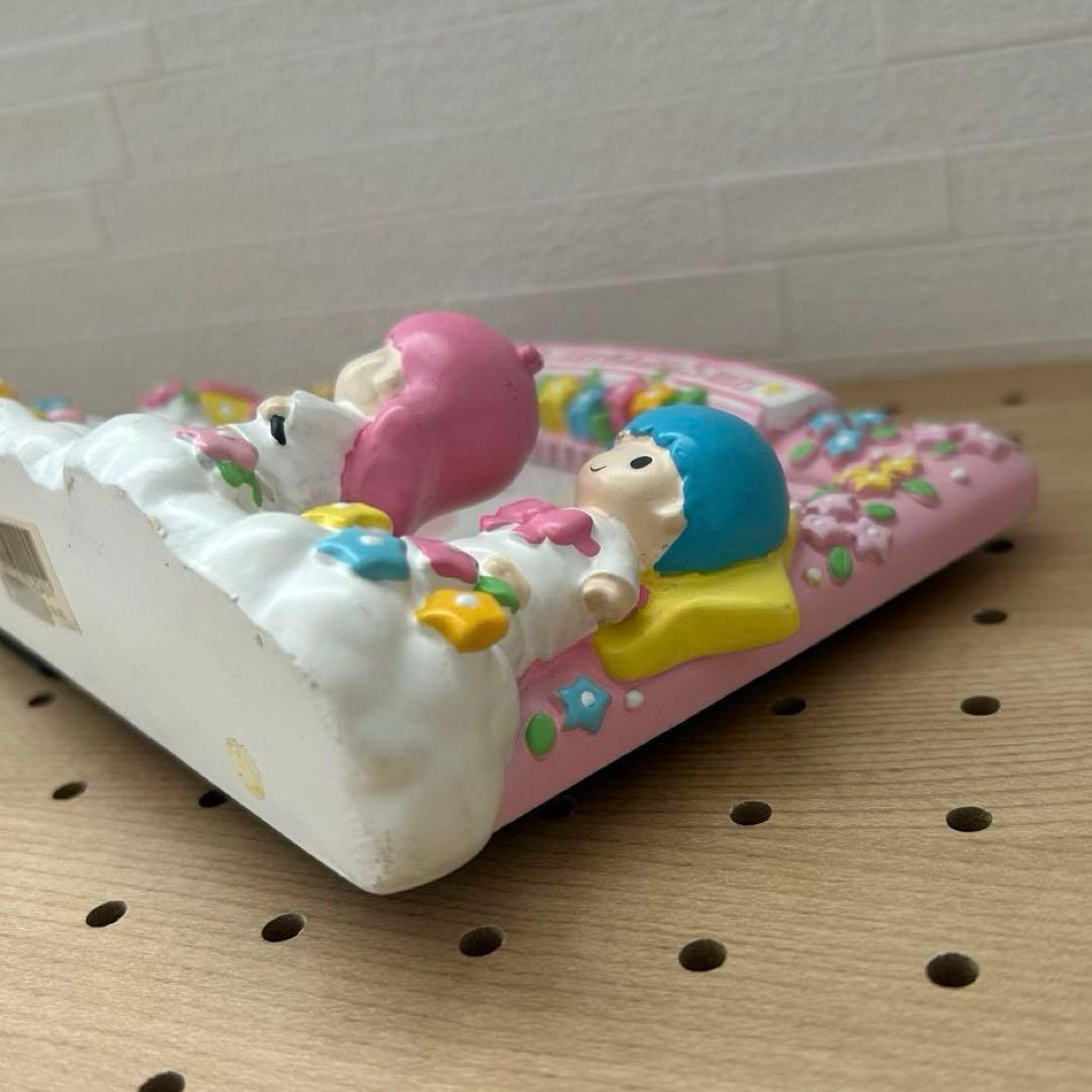 希少★キキララ　L判写真立て　陶器製　昭和レトロ　リトルツインスターズ　サンリオ