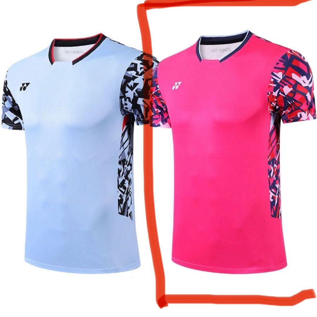 ヨネックスYONEX バド＆テニスゲームシャツ　新品　サイズLベリーピンク