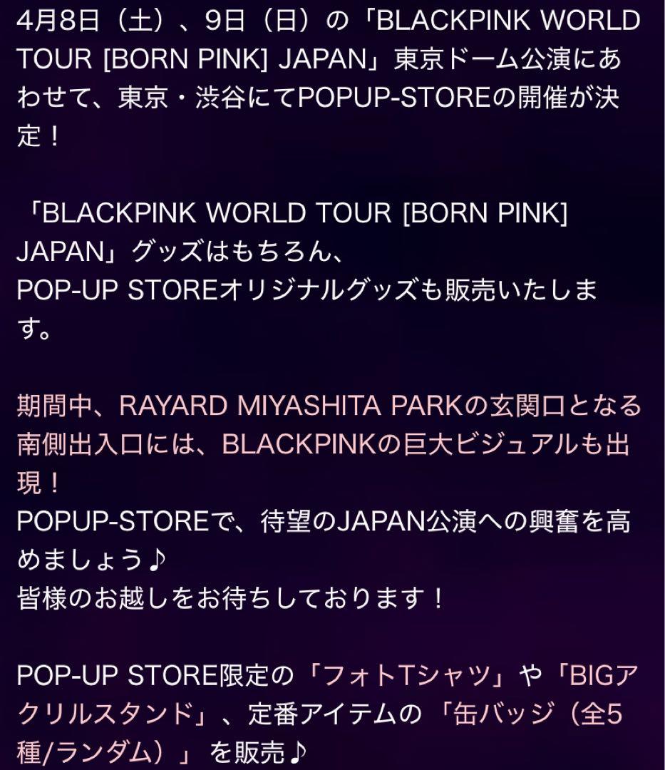 BLACKPINK BIGアクリルスタンド POPUP限定