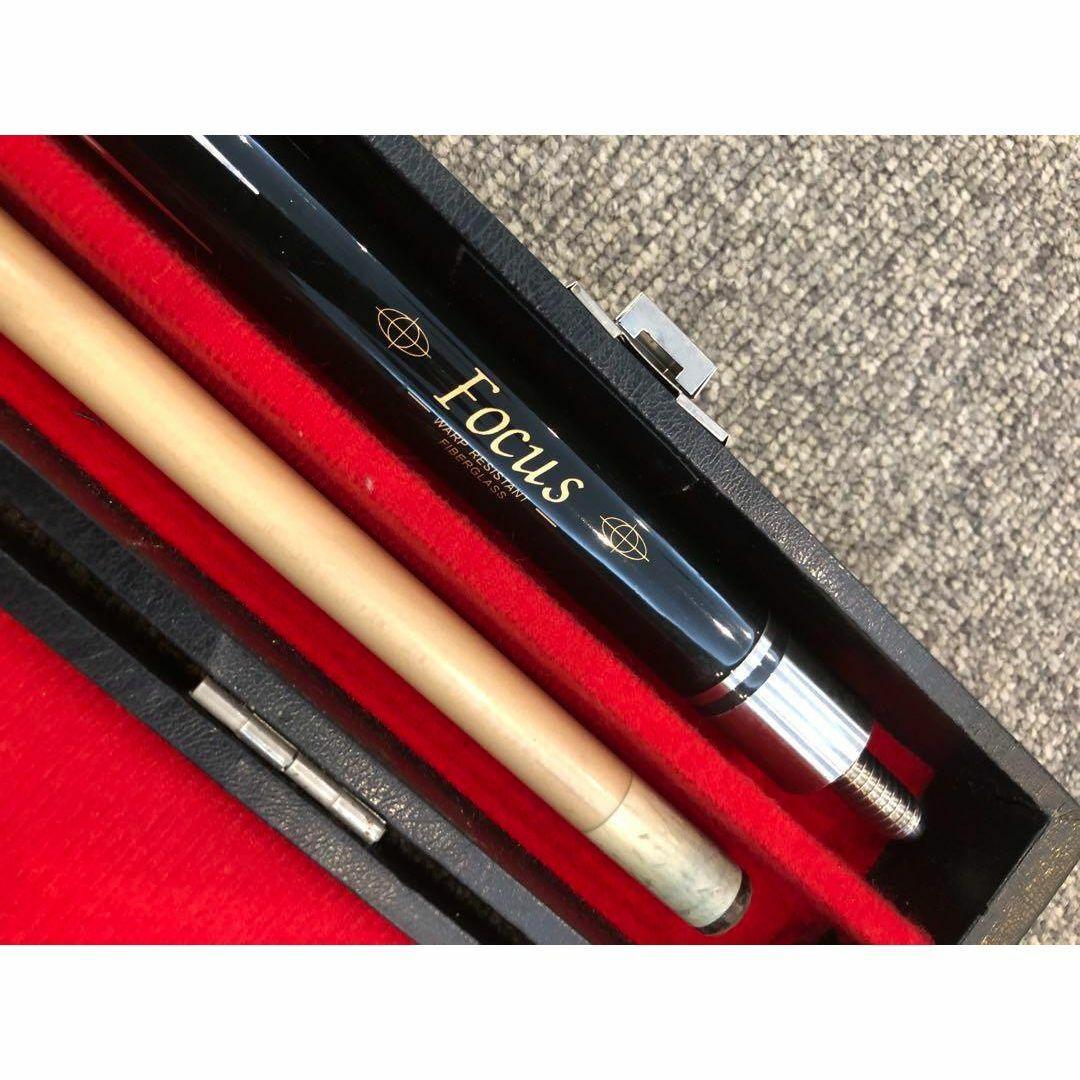 美中古 Focus 装飾ビリヤード キュー ケース付属