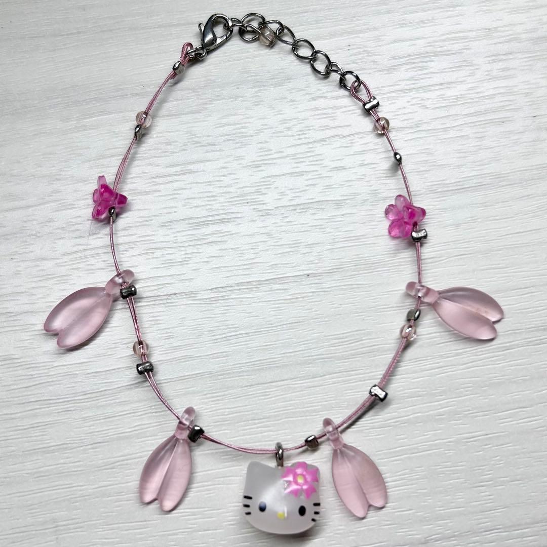 サンリオ ハローキティ 桜 ブレスレット キティレット 平成 レトロ