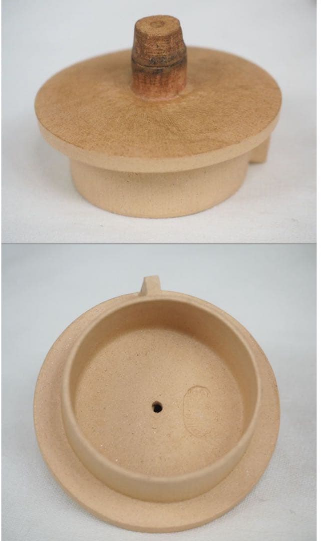 送料無料　作家物　白泥竹形急須・杯セット 未使用　煎茶道具