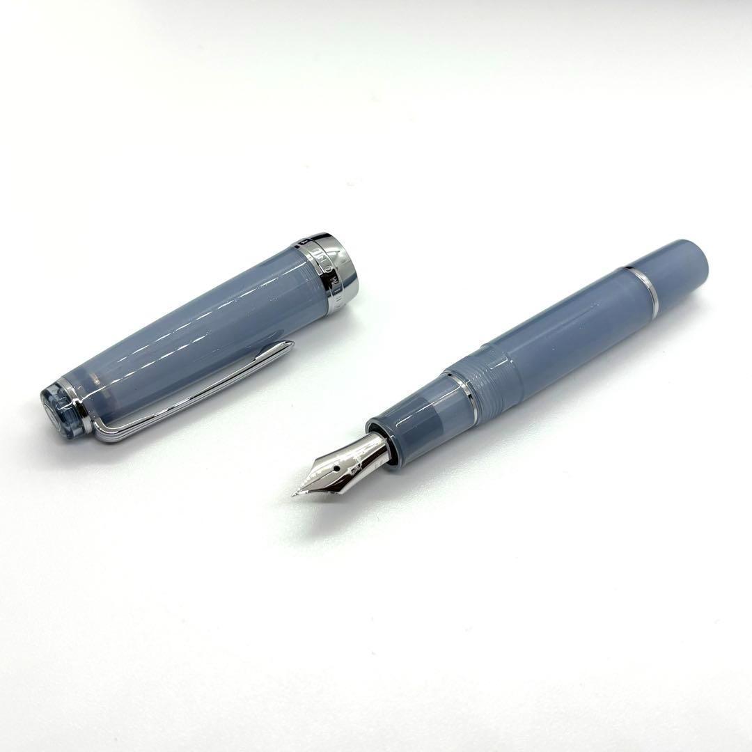 銀山スノーグレー・万年筆 パルム　B