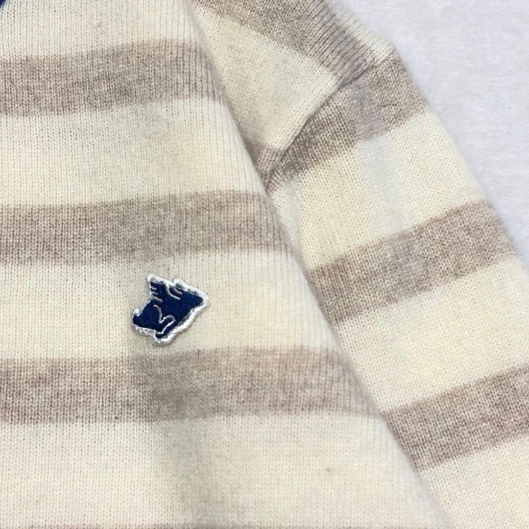 パーリーゲイツ ゴルフウェア 長袖 ニット カシミヤ100% セーター ボーダー