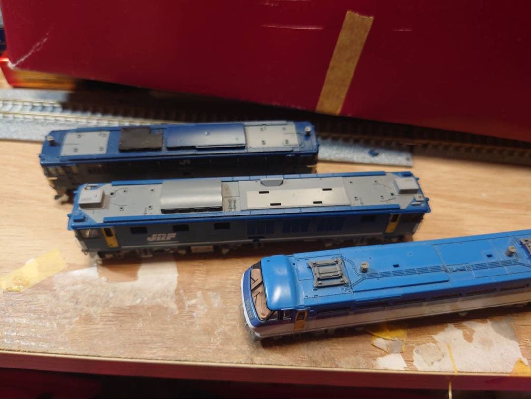 ジャンク品貨物列車 コンテナ 機関車ジャンク現状品