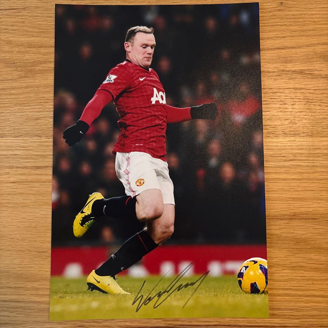 記念グッズ Wayne Rooney Auto, Manchester United