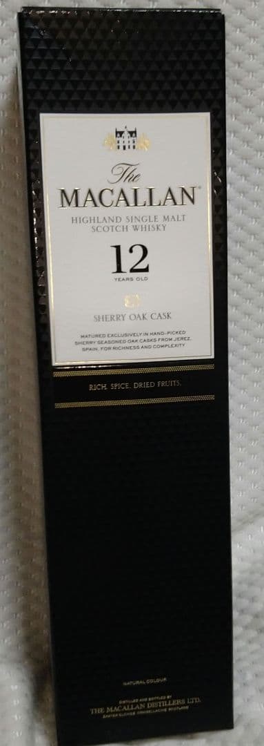 The Macallan 12年 シェリーオークカスク 箱付き
