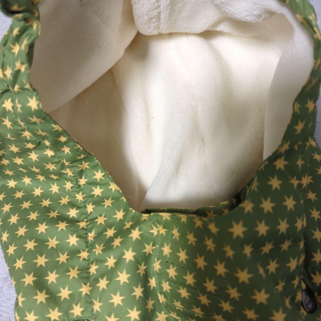 【新品未使用】ducksday 子ども用 緑色星柄スキーウェア