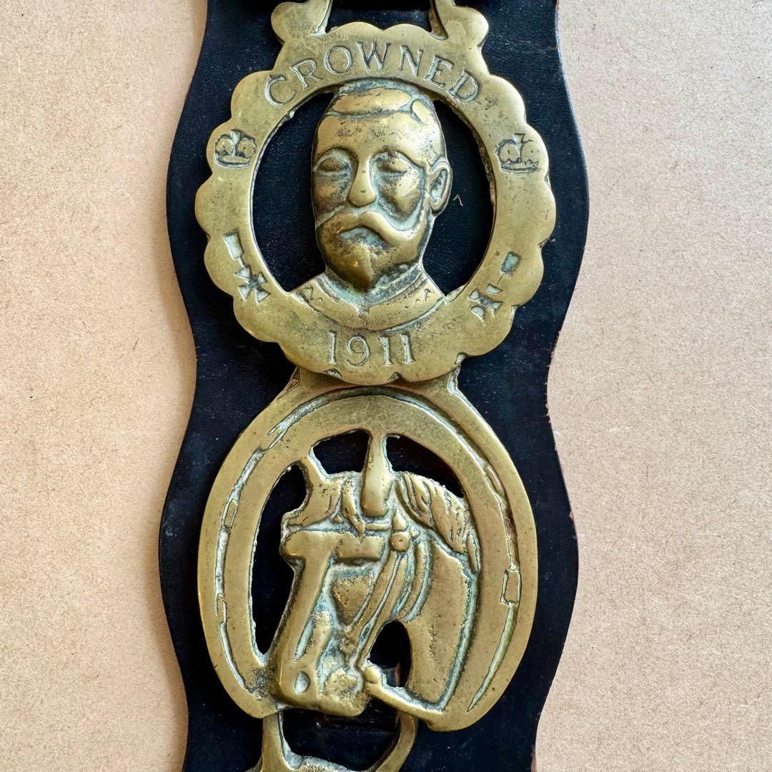 ホースブラス　馬具飾り　ビンテージ　イギリス　真鍮