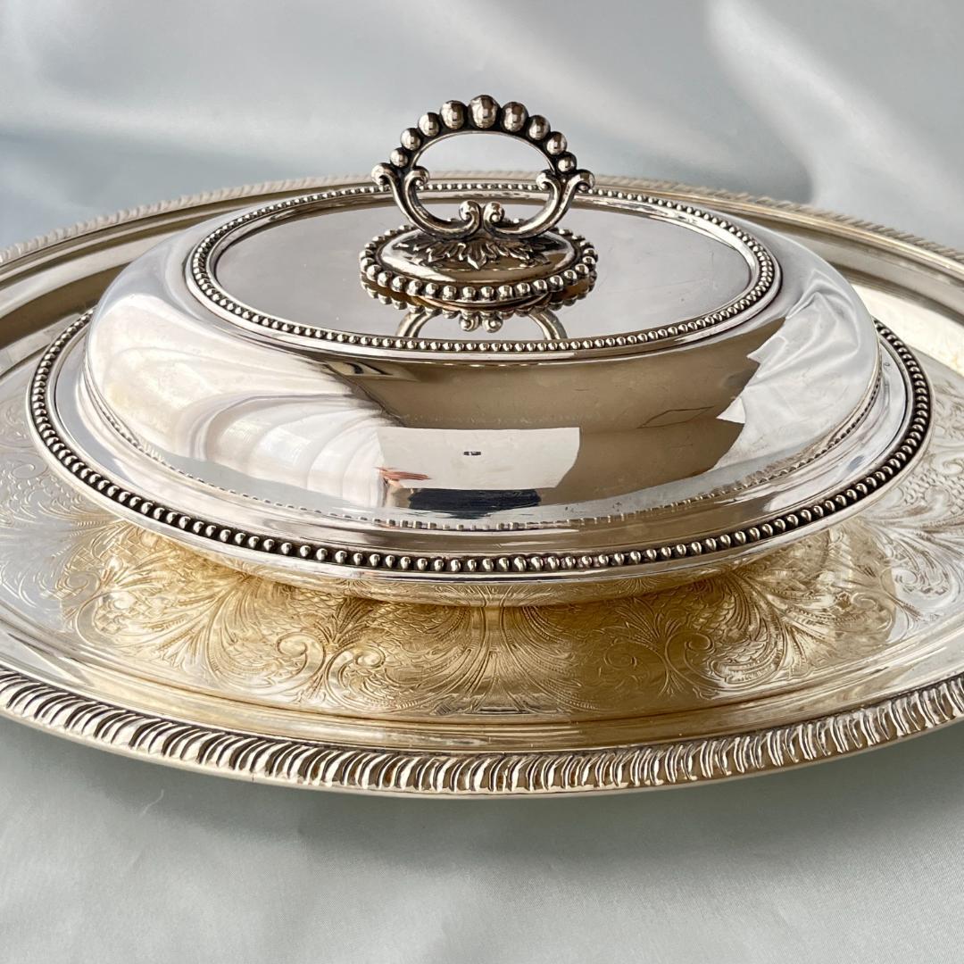 【Mappin&Webb】 マッピンアンドウェッブ パールのアントルメサーバー