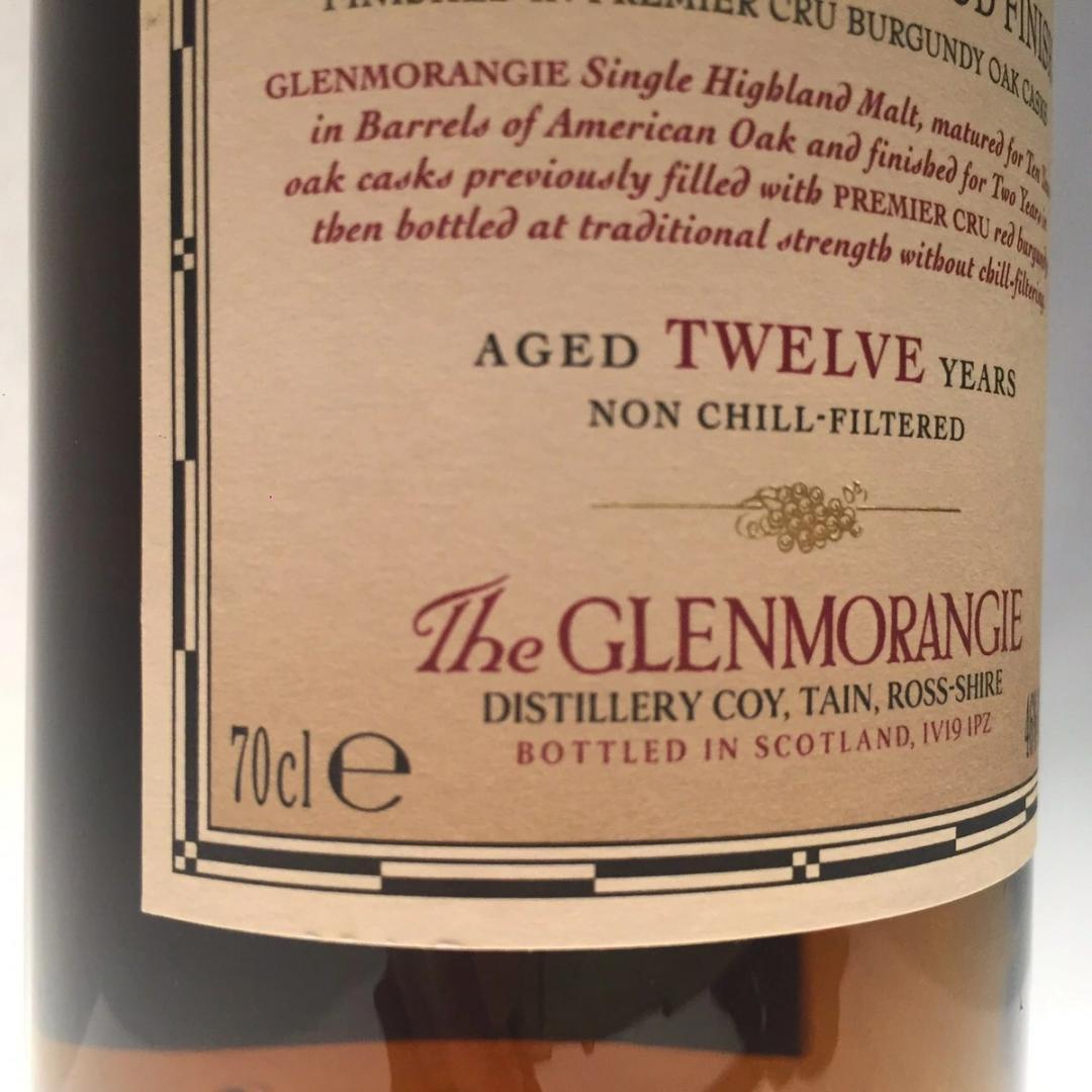 オールドボトル グレンモーレンジ 12年コート・ド・ボーヌ・ウッド・フィニッシュ