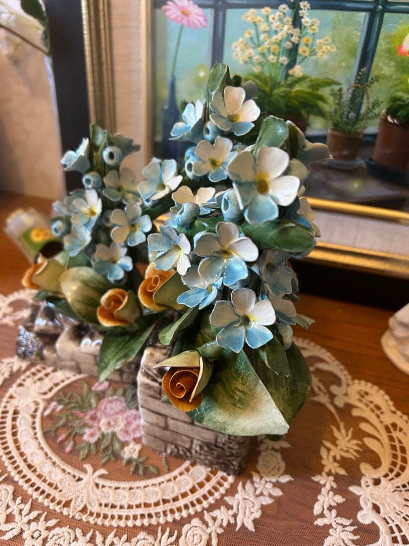 カポディモンテ　陶花　オブジェ　置物