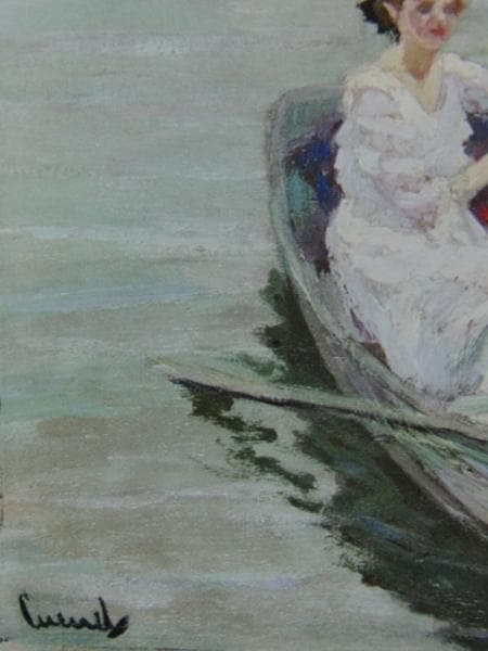 エドワード・カキュエル、An afternoon boating、希少画集より
