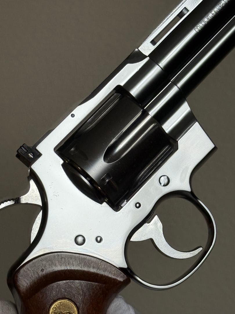 タナカ コルト パイソン 6インチ Rモデル ステンレス シルバー ガスガン