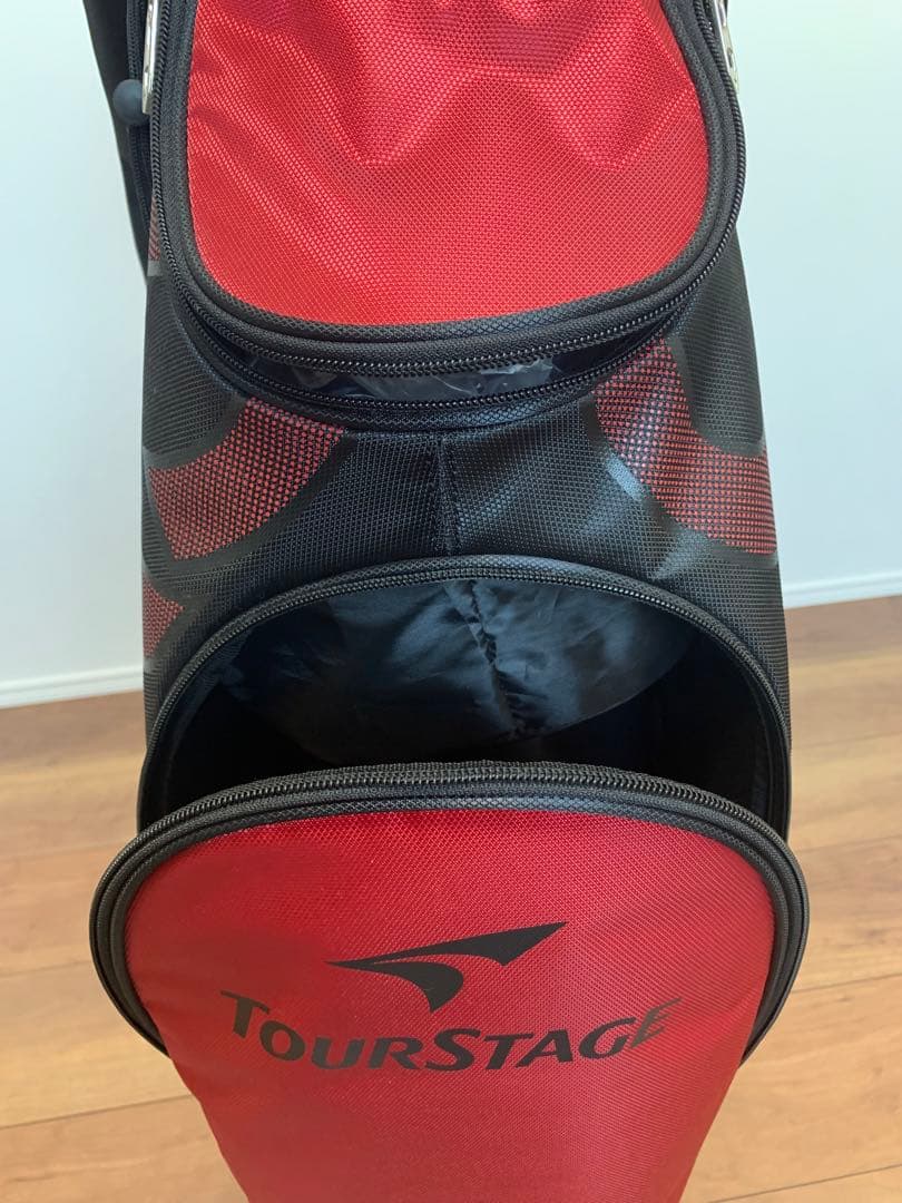 ツアーステージ　ゴルフバッグ　赤黒