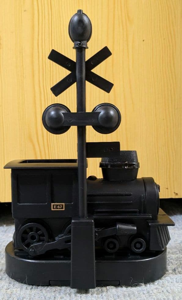 E67 蒸気機関車型灰皿 電子音信号 踏切信号機