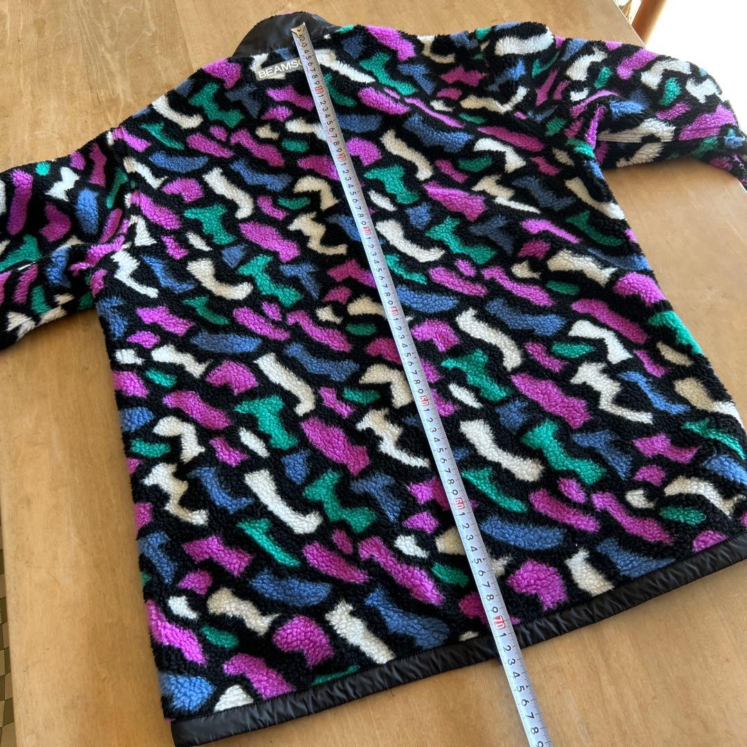 BEAMS GOLF カラフル フリースジャケット M★美品★保温性高し