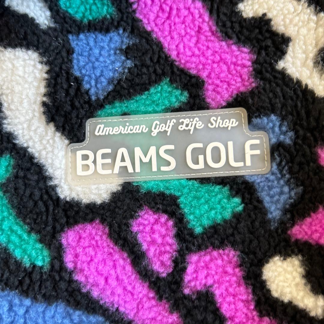 BEAMS GOLF カラフル フリースジャケット M★美品★保温性高し