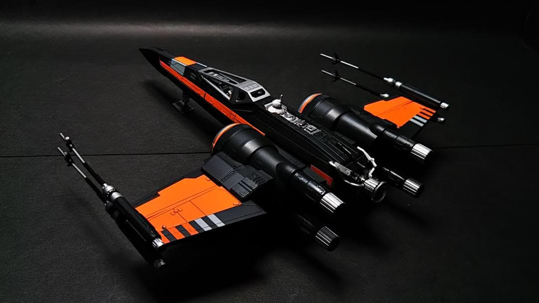 電飾改修　完成品　ブースティッド　Xウイング　1/72 塗装済　BANDAI