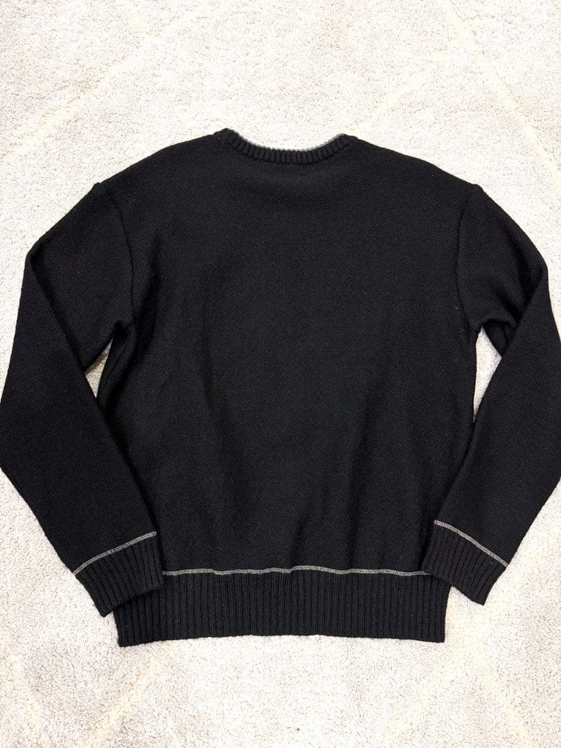 MARK&LONA ニット カモフラージュサークルロゴ セーター