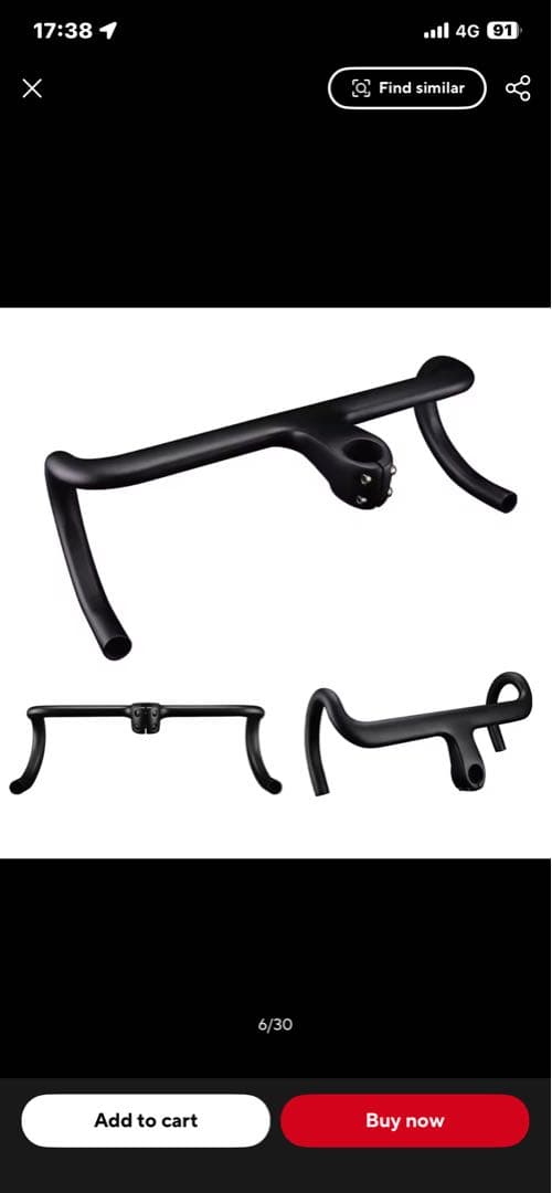 RXL SL カーボンハンドルバー OD2 28.6/31.8mm