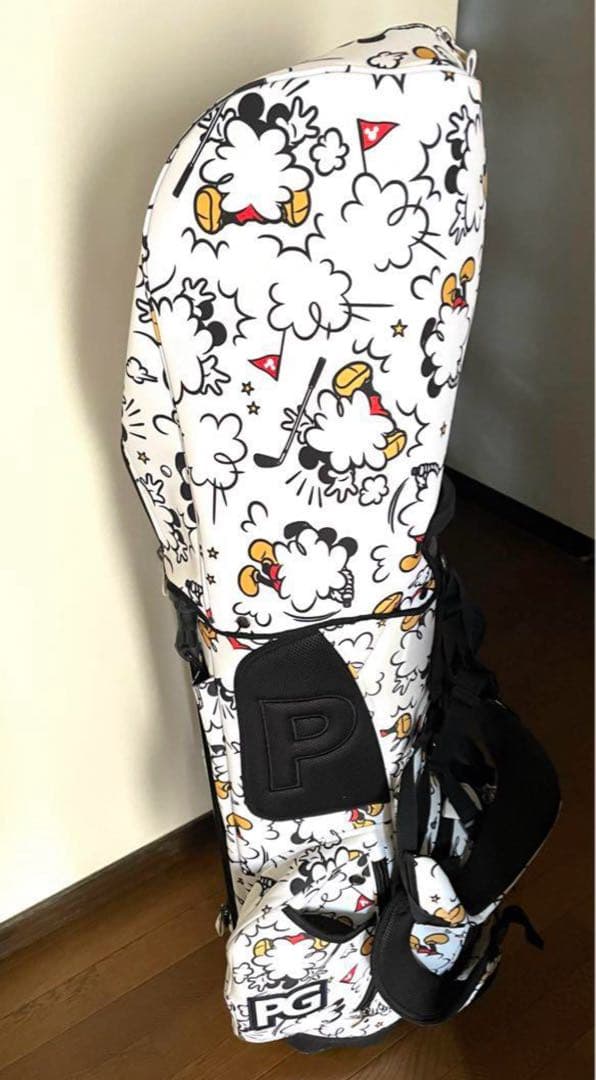 パーリーゲイツ 総柄 スタンド式 キャディバッグ ＜ミッキーシリーズ＞