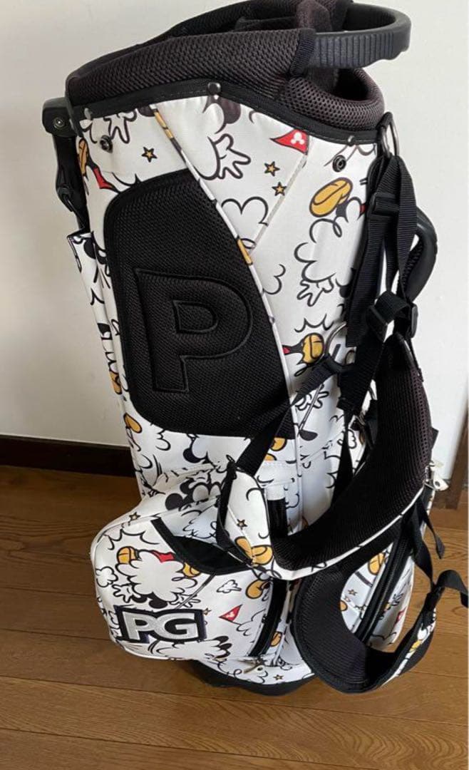 パーリーゲイツ 総柄 スタンド式 キャディバッグ ＜ミッキーシリーズ＞