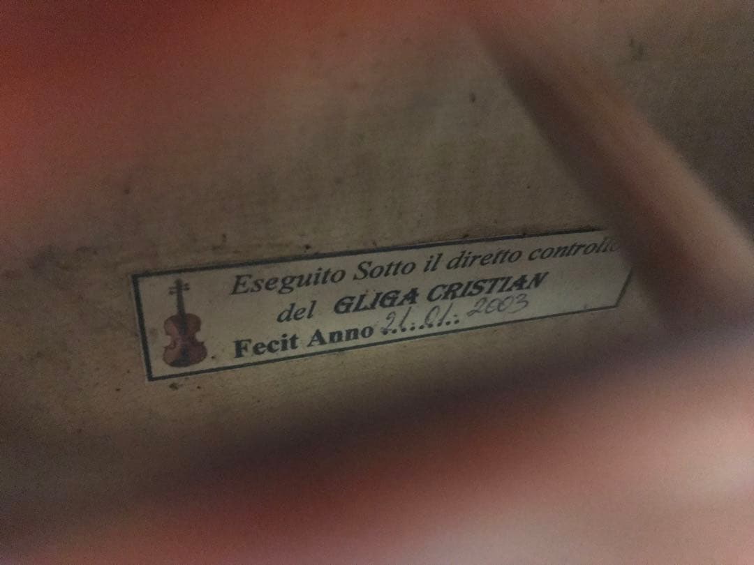 ルーマニア製 GLIGA CRISTIAN バイオリン 4/4 手工品 美品