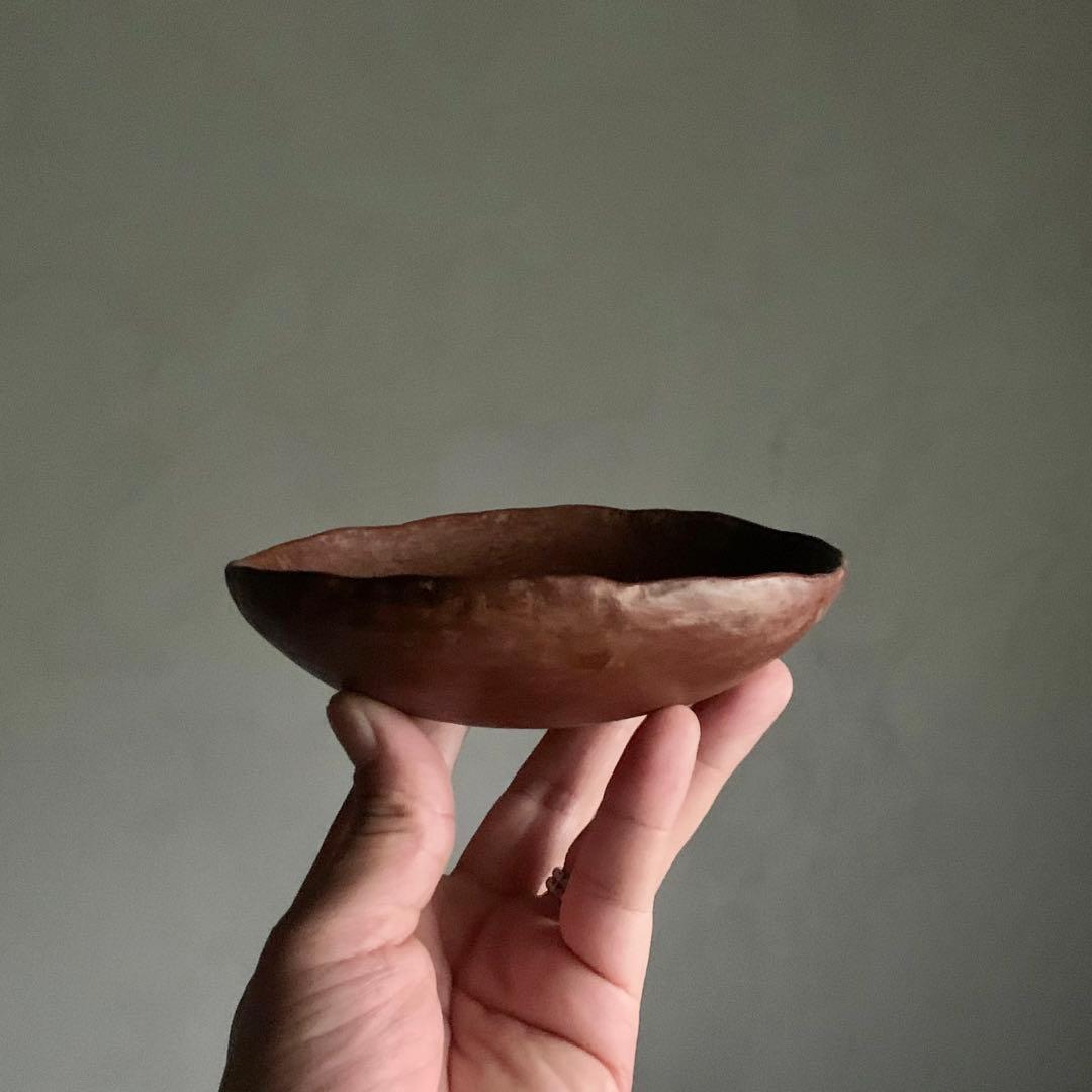 熊谷幸治 さんの 土器 No.2 平碗 現代美術 現代陶芸