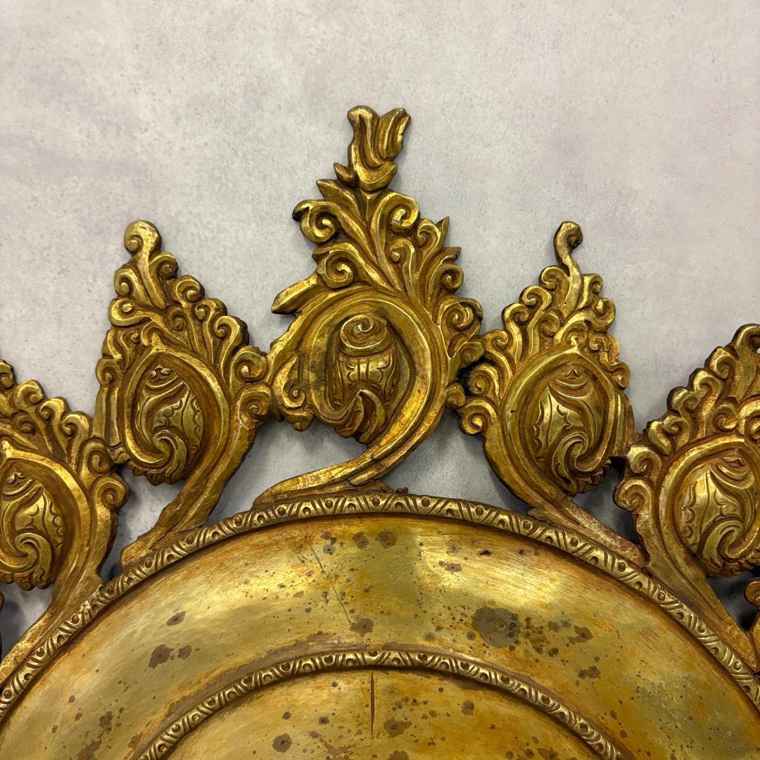 アーチ型光背フレーム／仏像・宗教像用 背面装飾 金属製