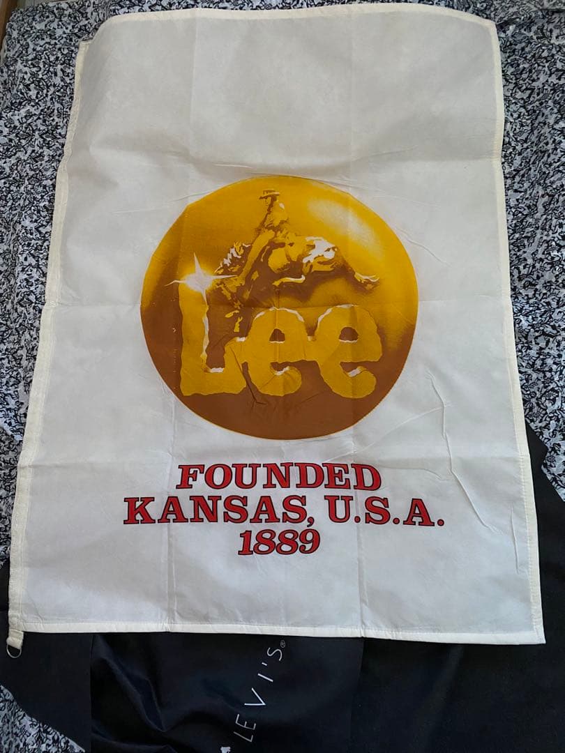 Lee リー　店舗用　販促品　80's 大判　タペストリー　フラッグ