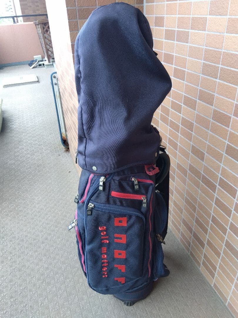 onoff ゴルフキャディバッグ ネイビー　　9.5型