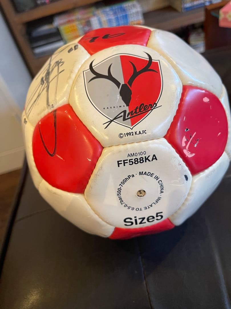 【直筆サイン】本山雅志 鹿島アントラーズ ユニフォーム 2000-2001未使用