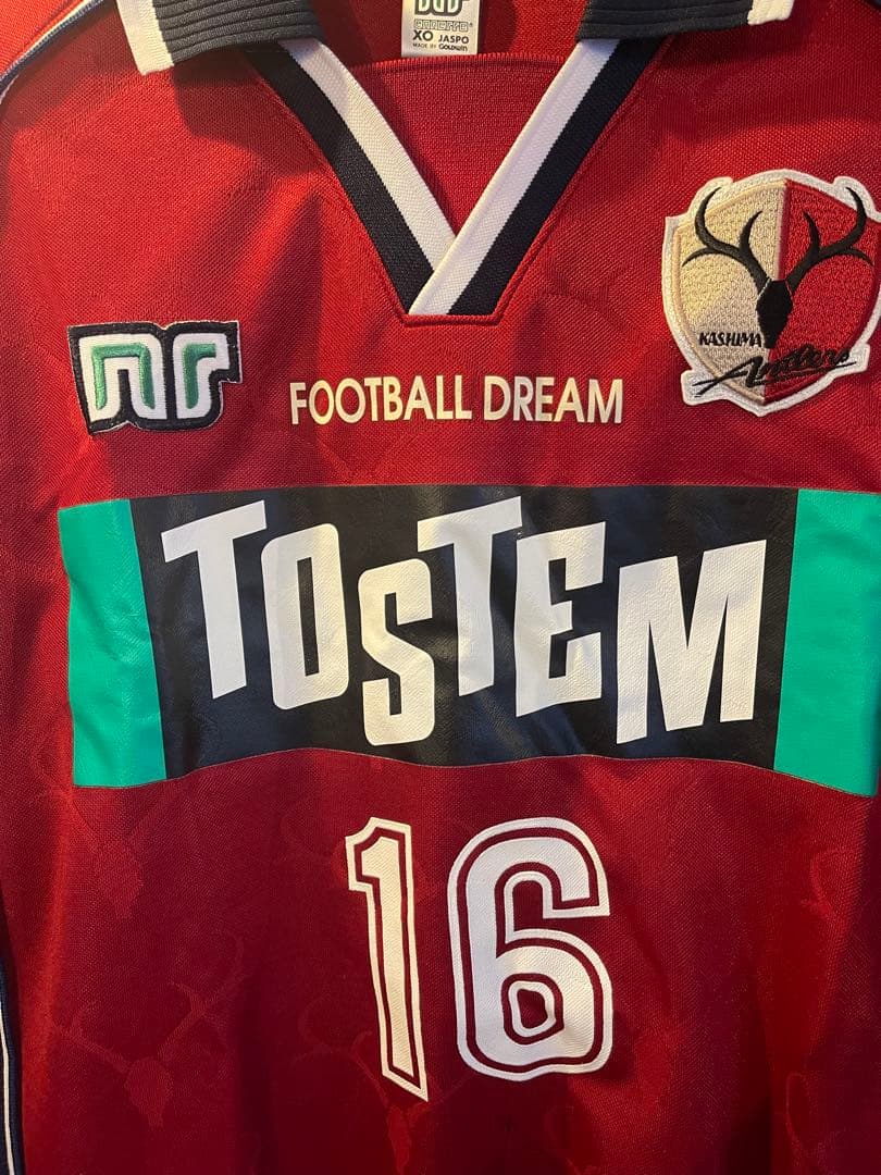 【直筆サイン】本山雅志 鹿島アントラーズ ユニフォーム 2000-2001未使用