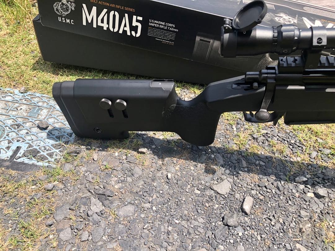 東京マルイ製　エアコッキングライフル　m40A5 スコープバイポッドサプレッサー