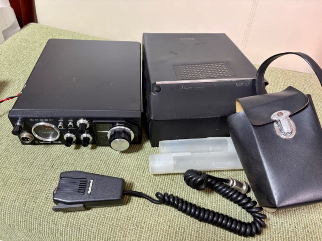 レア　ケース・マイク付き　National RX-601 アマチュア無線機