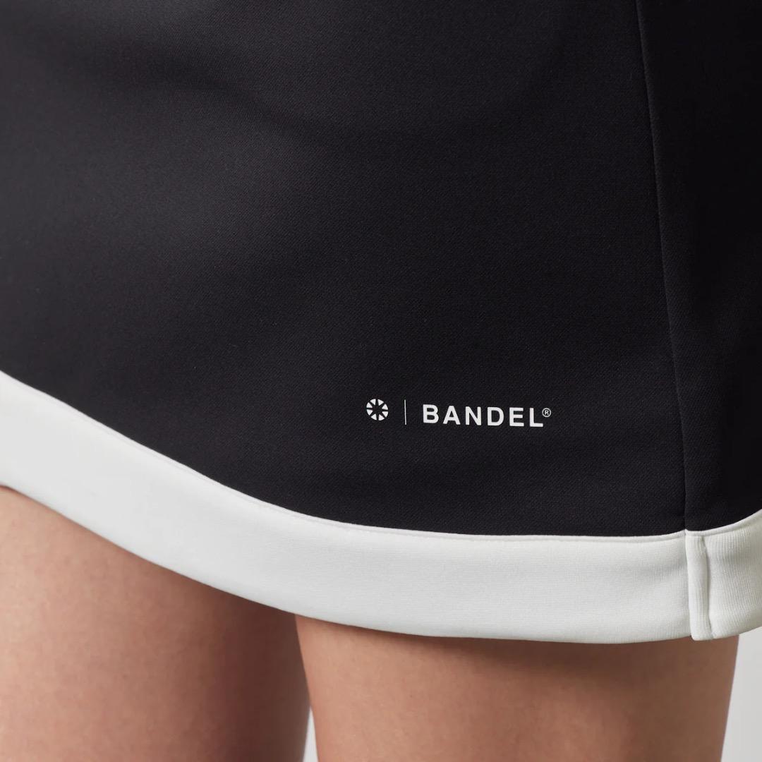 BANDL PIPING HEM SKIRT 黒/白