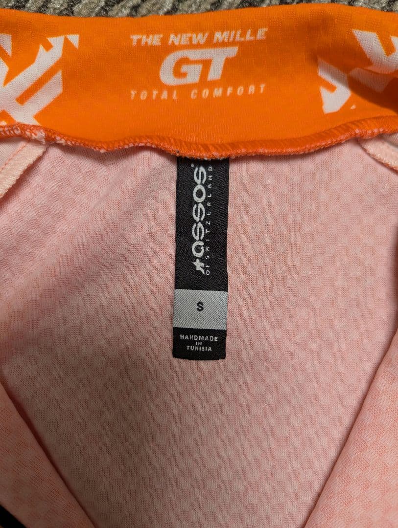 アソスミレGTサイクルジャージSサイズ　オレンジ