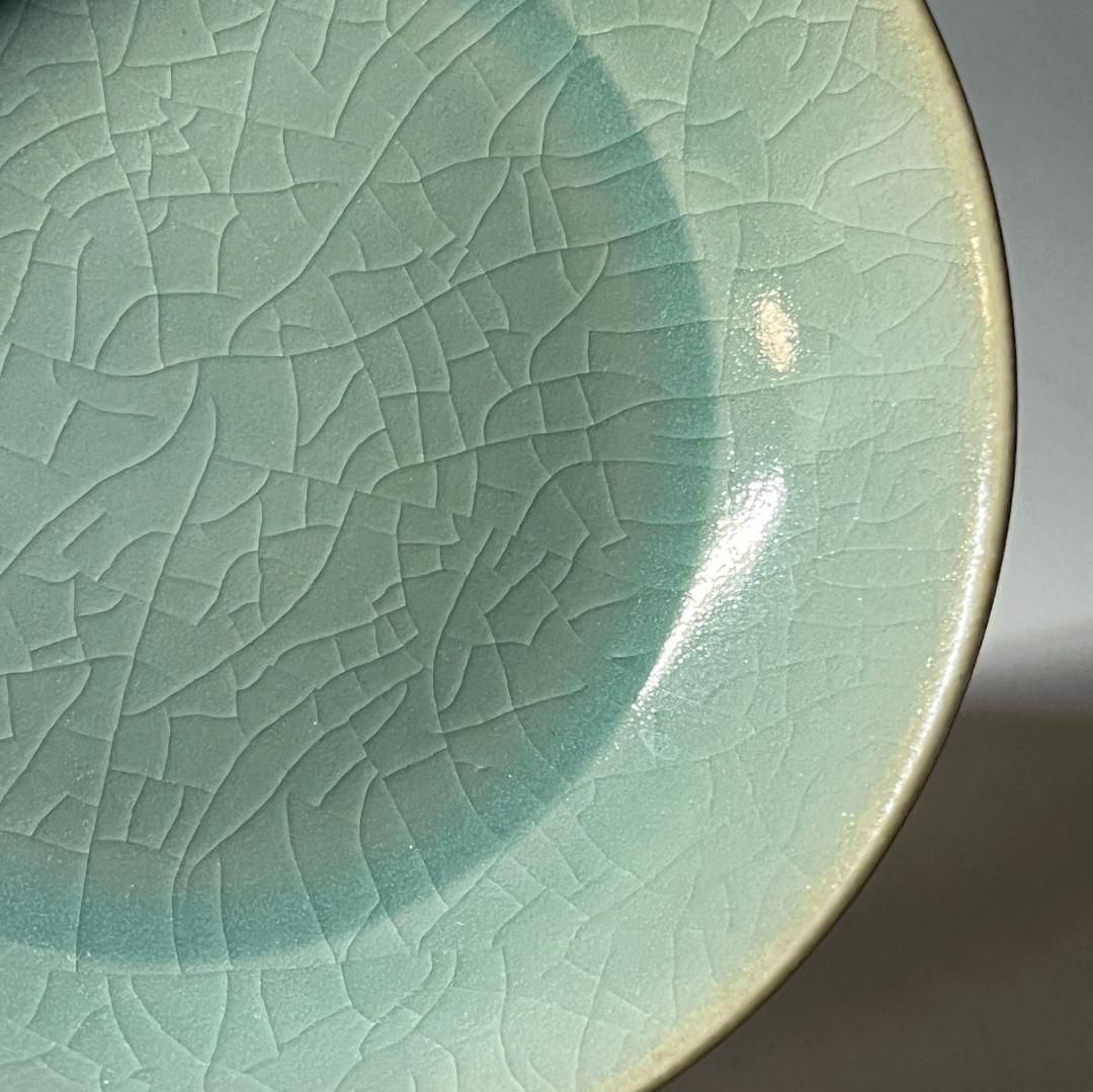 唐物 青磁洗 中国美術 古玩 擺件 SN785