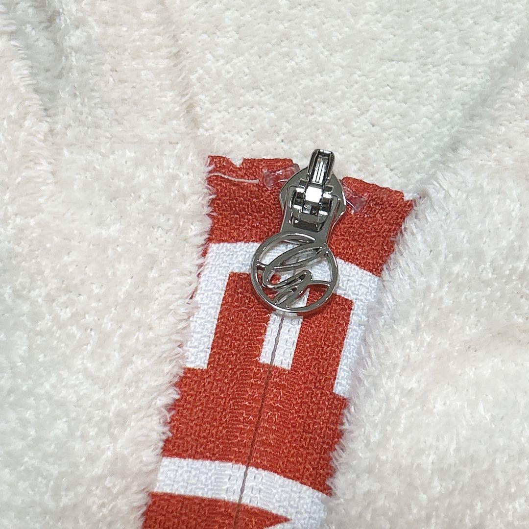 美品 DESCENTEGOLF デサントゴルフ ジップロゴ モールニットパーカー