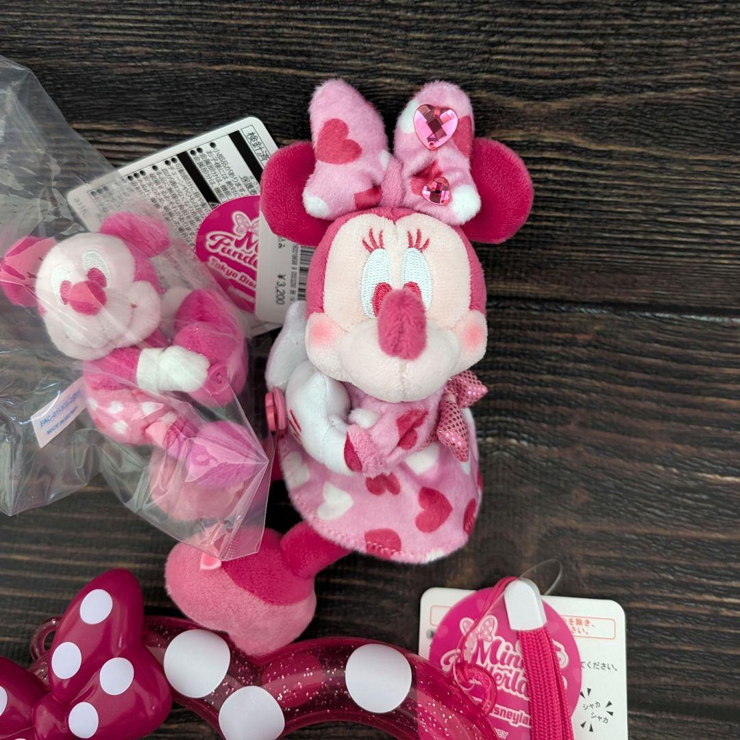ディズニー　新品　ミッキー　ミニー　　ぬいぐるみチャーム　セット　パルパルーザ