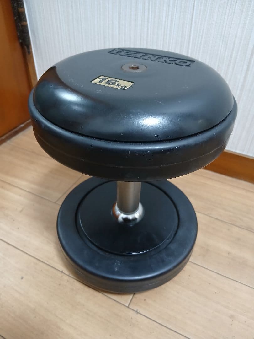 ②IVANKO(イヴァンコ) SDKR ダンベル(ラバー) 16kg x 1個
